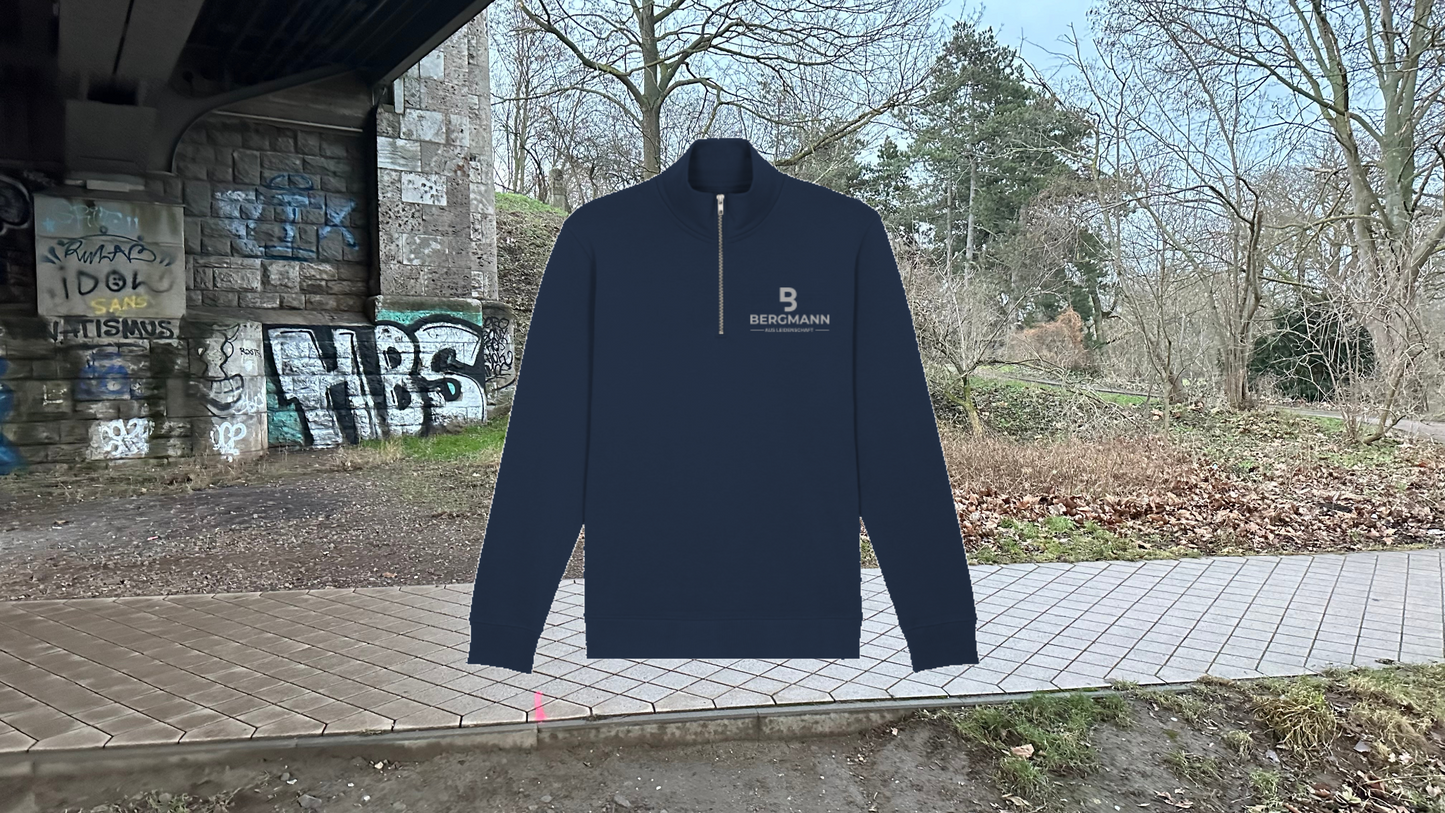 Sweater / Pullover mit Zipper Bergmann