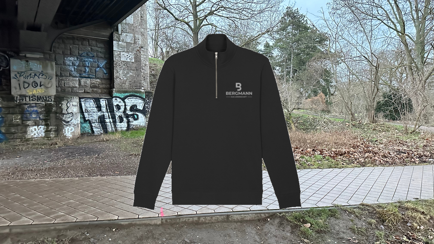 Sweater / Pullover mit Zipper Bergmann