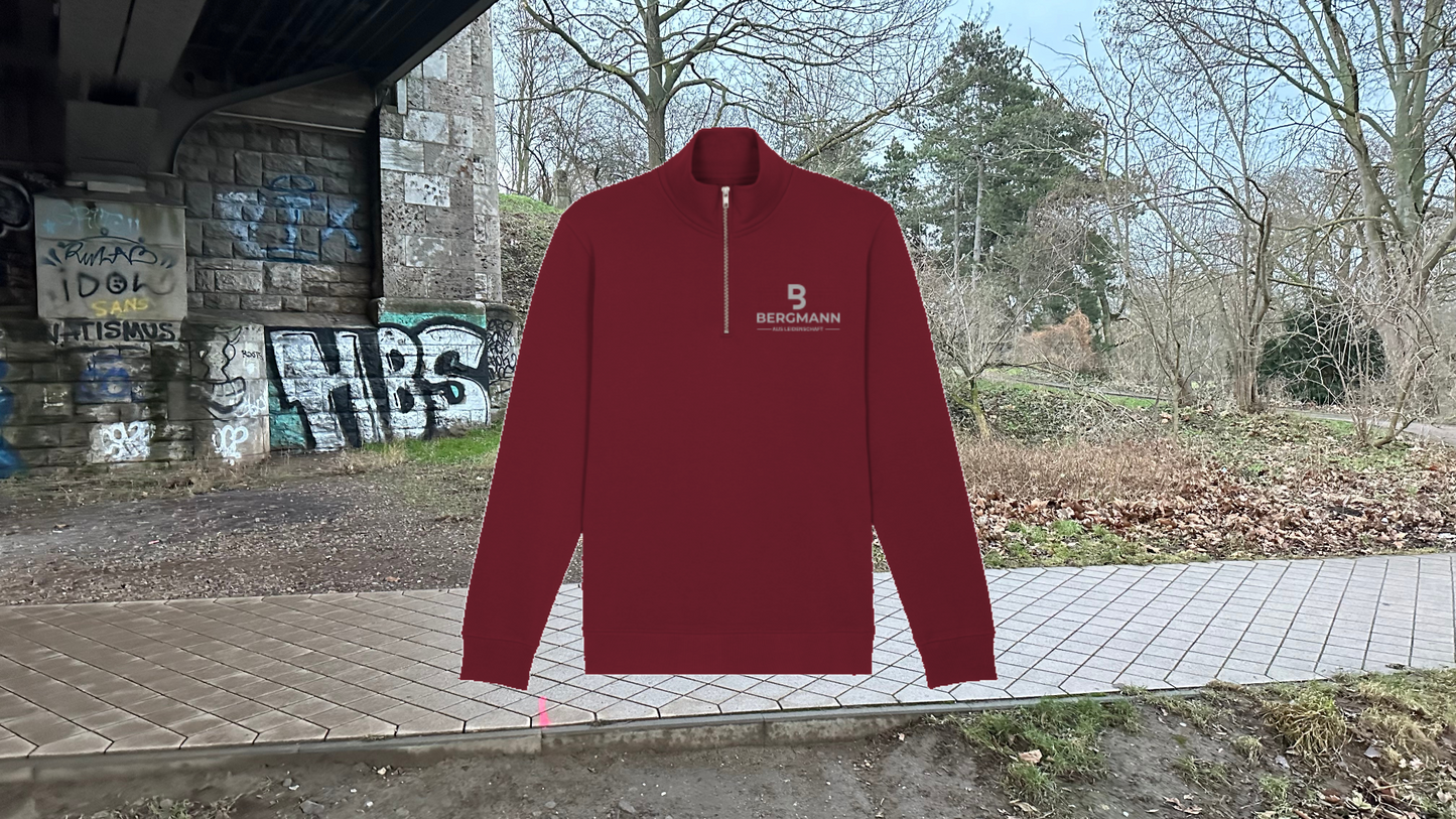 Sweater / Pullover mit Zipper Bergmann