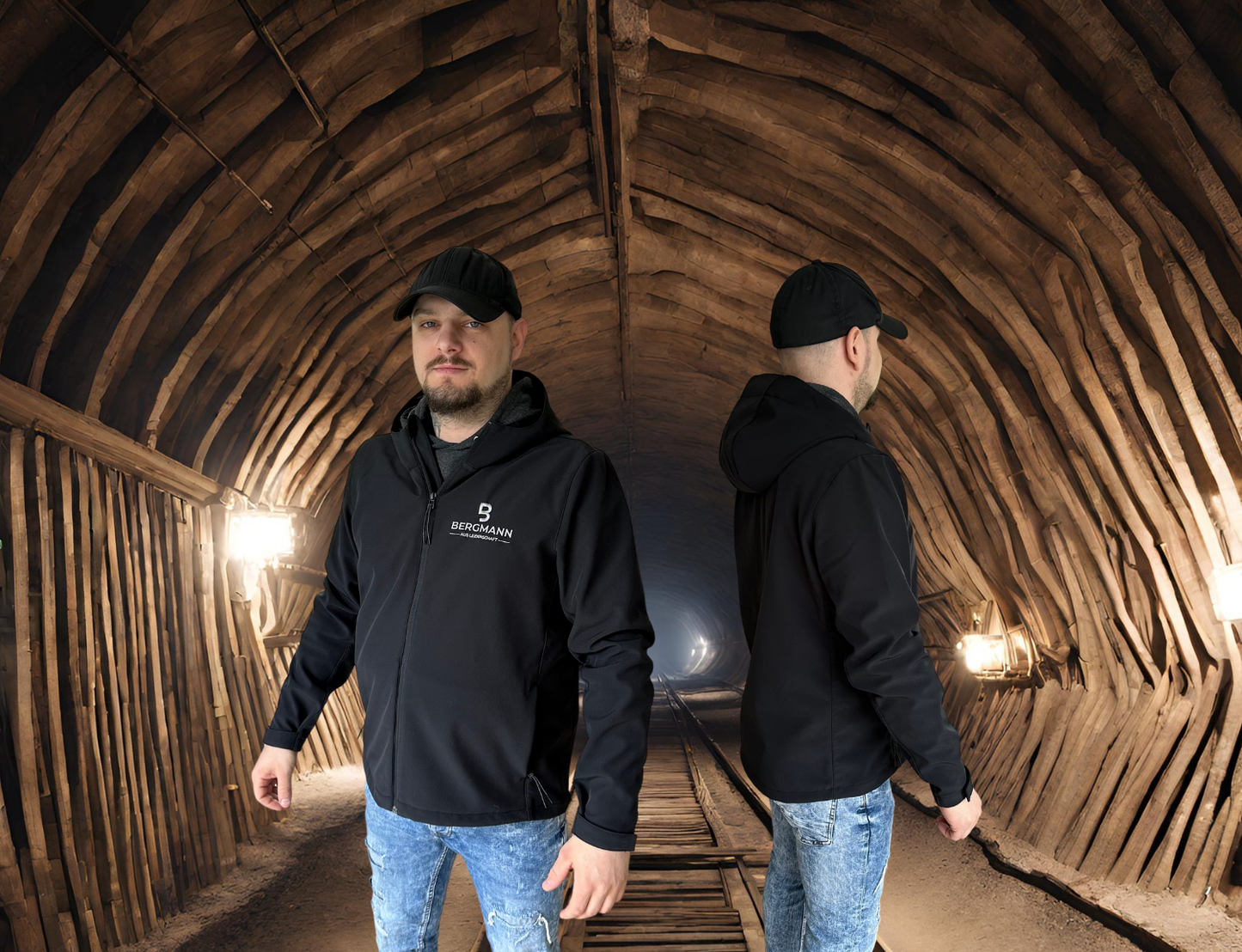 Softshell Jacke mit Kaputze - BERGMANN