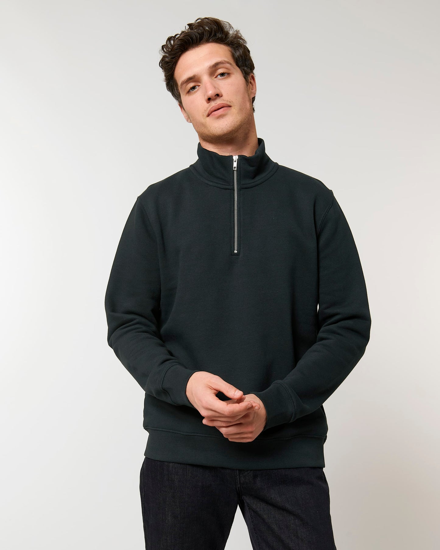 Sweater / Pullover mit Zipper Bergmann