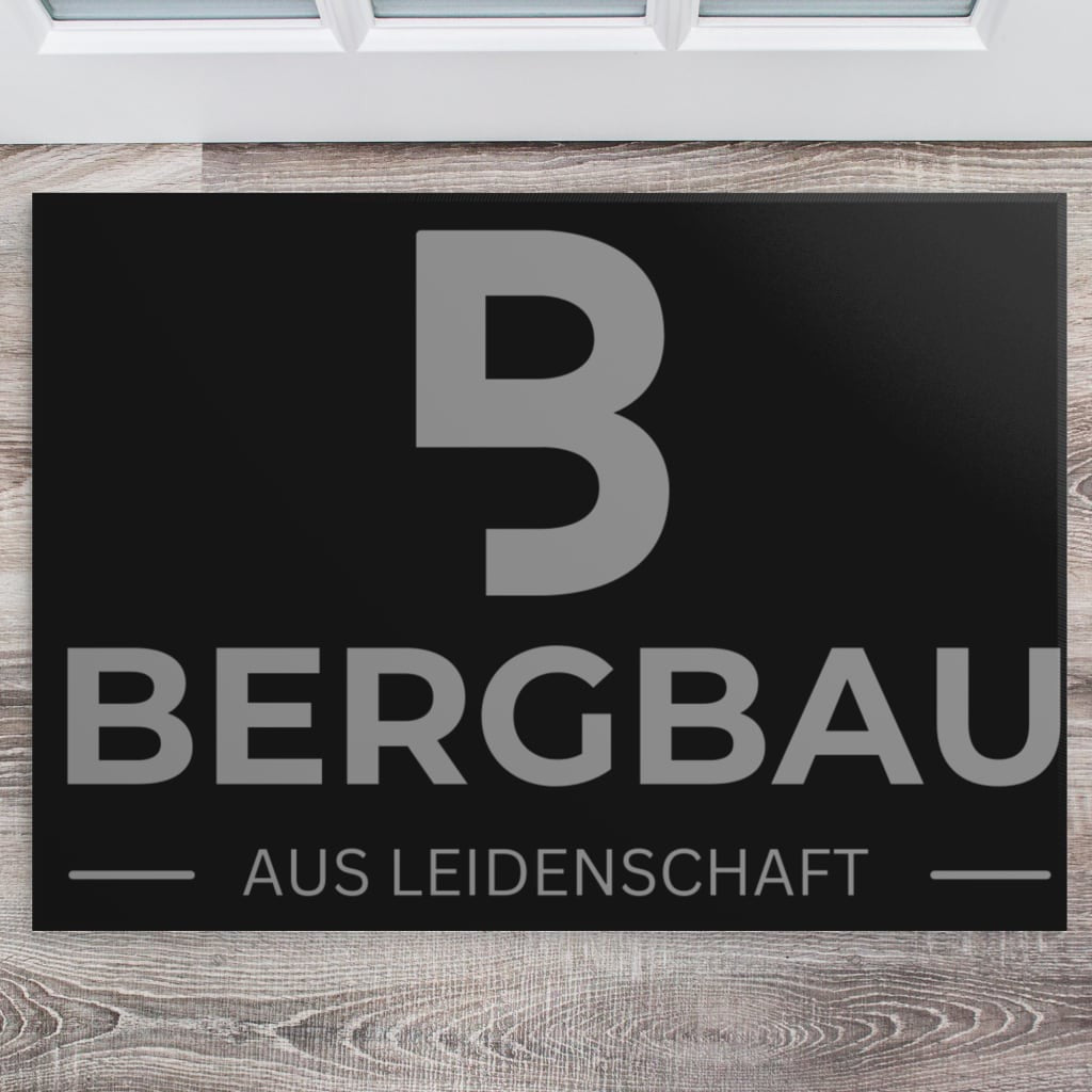 Bergbau Teppich schwarz 70 x 50 cm